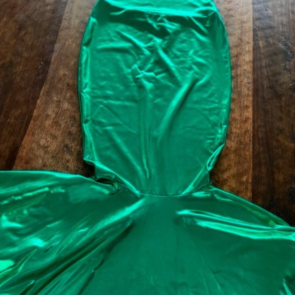 Halloween Ladies Mermaid Green Skirt Shimmer Size S